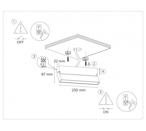 Накладной светильник Ambrella Light TA1821 TA
