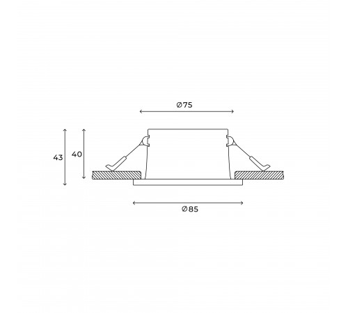 Встраиваемый светильник Hesby Lighting HSBL_0135 Nova