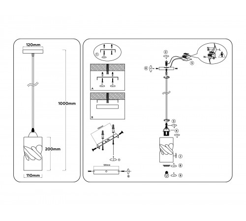 Подвесной светильник Ambrella Light TR3413 TR