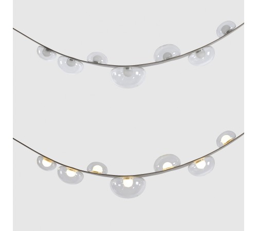 Светильник подвесной Crystal Lux BOSQUE SP7 L3000 GREY/TRANSPARENT