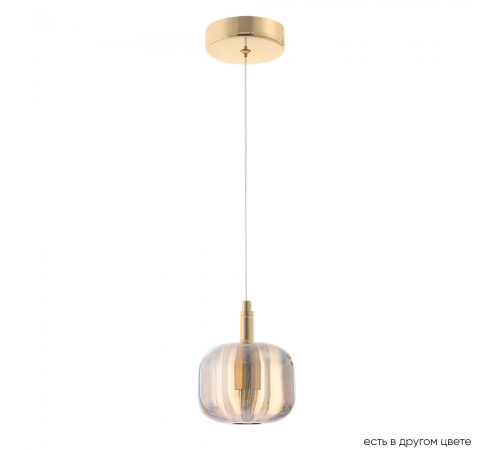 Светильник подвесной Crystal Lux BOX SP1 GOLD/AMBER