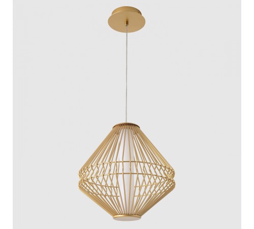 Светильник подвесной Crystal Lux CUADRA SP15W LED GOLD