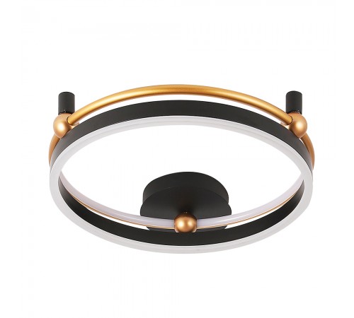 Светильник потолочный Crystal Lux FERNANDO PL48W LED BLACK/GOLD