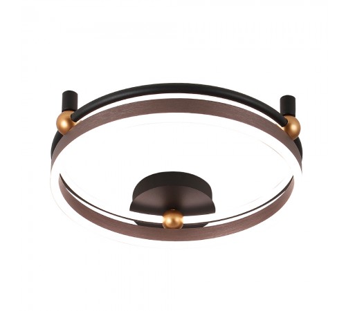 Светильник потолочный Crystal Lux FERNANDO PL48W LED COFFEE/BLACK