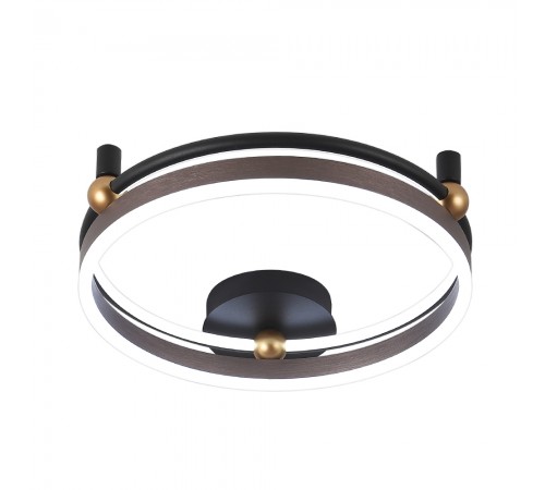 Светильник потолочный Crystal Lux FERNANDO PL48W LED COFFEE/BLACK