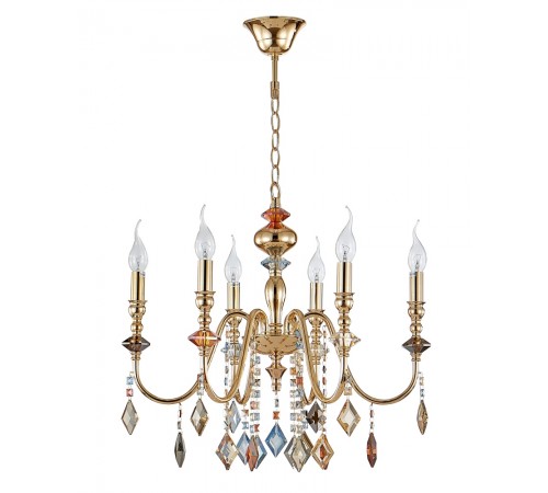 Люстра Crystal Lux MERCEDES SP6 GOLD/COLOR