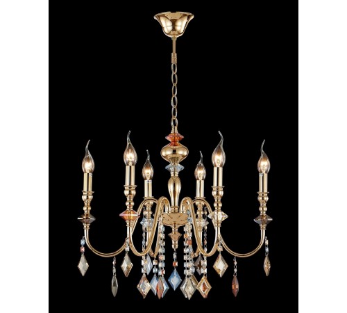 Люстра Crystal Lux MERCEDES SP6 GOLD/COLOR