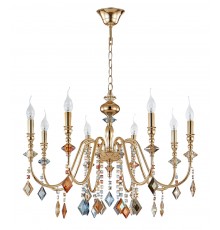 Люстра Crystal Lux MERCEDES SP8 GOLD/COLOR