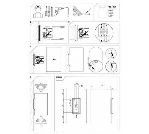 Накладной светильник Nowodvorski 9320 Tube