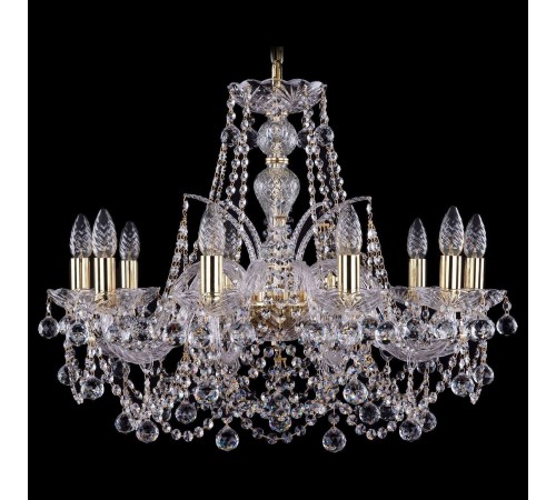 Подвесная люстра Bohemia Ivele Crystal 1411/10/240/G/Balls 1411