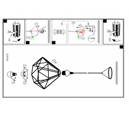 Подвесной светильник Eglo 94194 Tarbes
