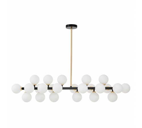 Люстра на штанге LUMINA DECO LDP 6033-24 BK+GD MARSIADA