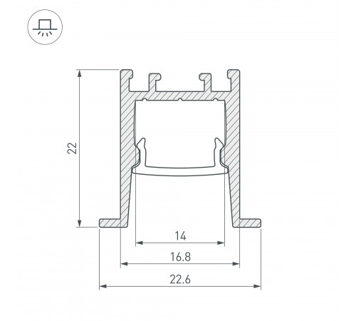 Профиль встраиваемый Arlight 031771 SL-COMFORT
