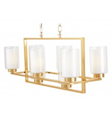 Подвесная люстра LUMINA DECO LDP 1239-8 F.GD Lino