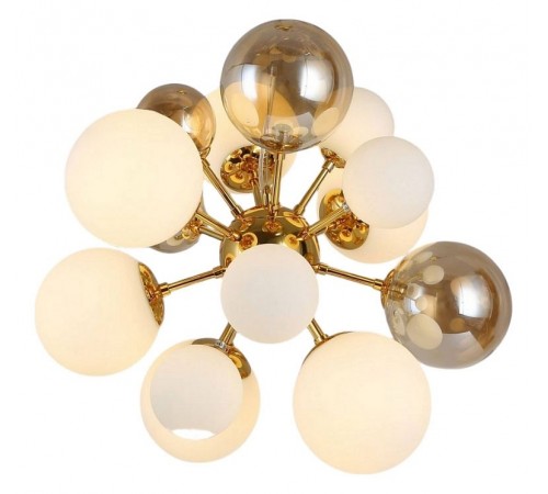 Подвесная люстра LUMINA DECO LDP 8565-10/16 GD+TEA Galaksida