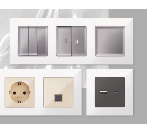 Рамка на 5 постов Ambrella Volt AF220105 Techno