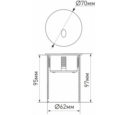 Встраиваемый светильник Arlight 25737 LT-GAP-R70-3W Warm3000 (WH, 30 deg)