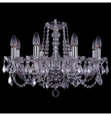 Подвесная люстра Bohemia Ivele Crystal 1402/8/195/Ni/Leafs 1402