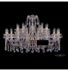 Подвесная люстра Bohemia Ivele Crystal 1413/20+10/400/G 1413