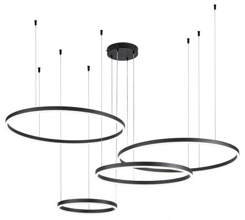 Подвесной светильник Indigo 14001/4P Black Galass