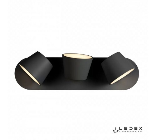 Бра iLedex W1118-3AS BK Flexin