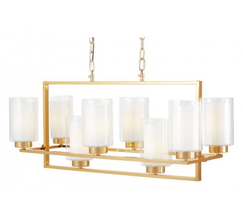 Подвесная люстра LUMINA DECO LDP 1239-8 F.GD Lino