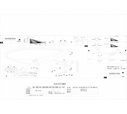Накладной светильник Eglo 97312 Belcreda