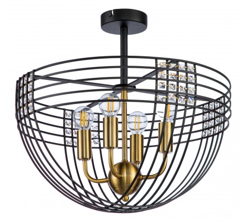 Светильник на штанге Indigo 10001/4C Black Fresco