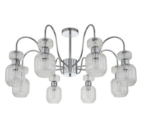 Люстра на штанге Escada 1141/8PL Chrome/Clear Gloss