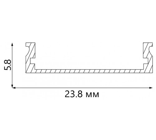 Профиль накладной Feron 10302