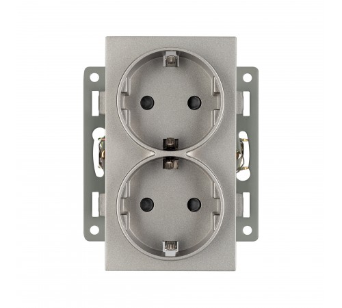Розетка двойная с заземлением, без рамки Arlight 43766 SCT