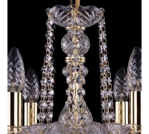 Подвесная люстра Bohemia Ivele Crystal 1402/6/160/G/Balls 1402