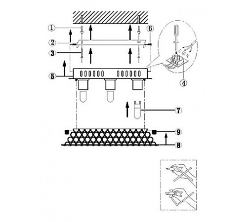 Накладной светильник Globo 46630-3W Azalea
