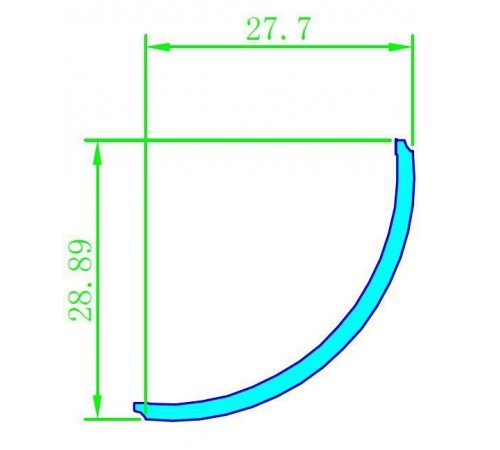 Рассеиватель Arlight 016582 ARH-KANT-H30-2000 Round Frost-PM