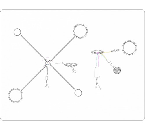 Люстра на штанге Ambrella Light FL51631 FL