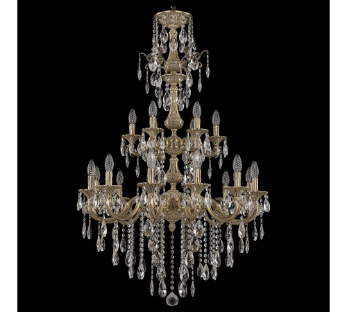 Подвесная люстра Bohemia Ivele Crystal 72101/12+6/250/XL/2d B FP 7201