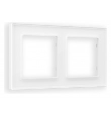 Рамка на 2 поста Ambrella Volt AF330102 Platos Стекло органическое