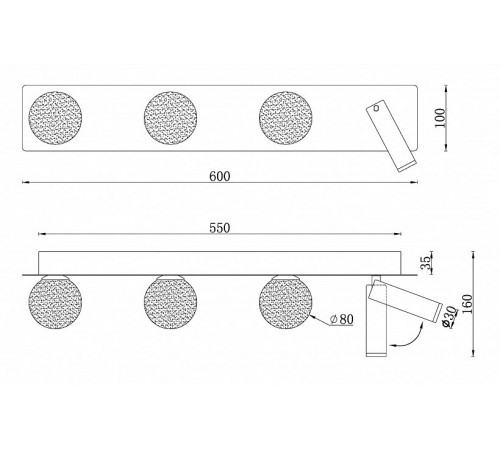 Бра iLedex W4774-60 SWH Telescope