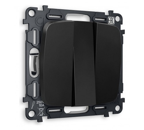 Выключатель трехклавишный без рамки Ambrella Volt MO805010 Quant