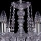 Подвесная люстра Bohemia Ivele Crystal 1402/8/195/Ni/Leafs 1402