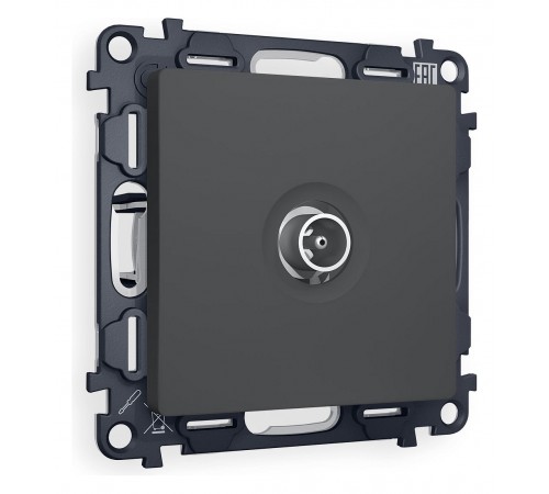 ТВ-розетка проходная без рамки Ambrella Volt MA913030 Quant