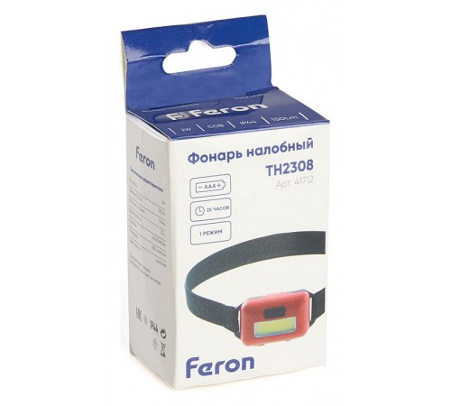 Фонарь налобный Feron 41712 TH2308