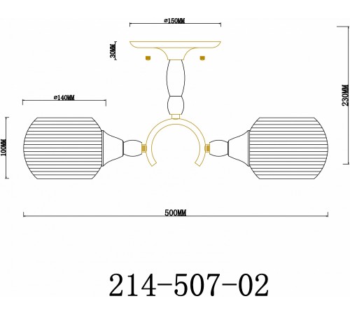 Светильник на штанге Velante 214-507-02