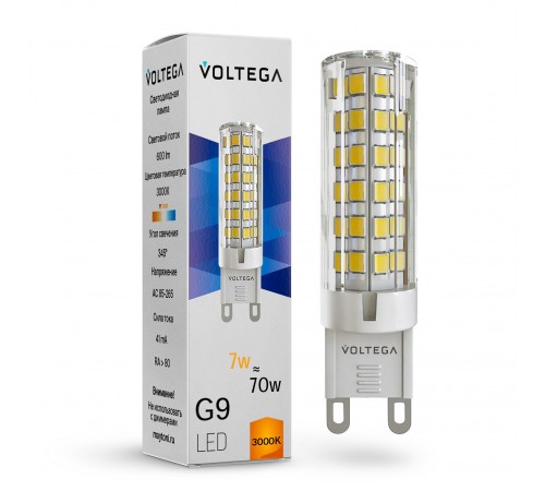 Лампа светодиодная Voltega 7187 Capsule G9