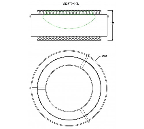 Накладной светильник MyFar MR2370-1CL Anders