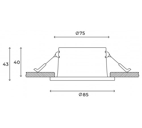 Встраиваемый светильник Hesby Lighting HSBL_0178 Nova