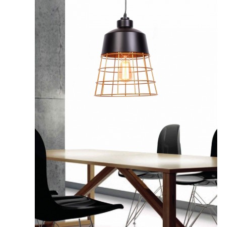 Подвесной светильник LUMINA DECO LDP 7933 BK Bagsy