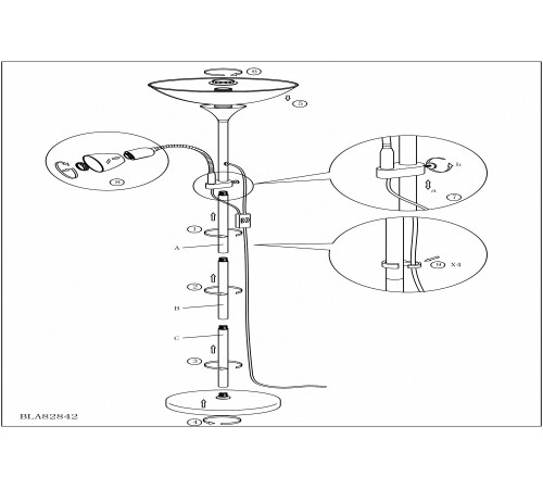 Торшер с подсветкой Eglo 82843 Up 2