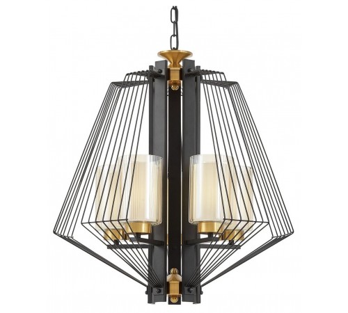 Подвесная люстра LUMINA DECO LDP 1244-5 BK+MD Canti