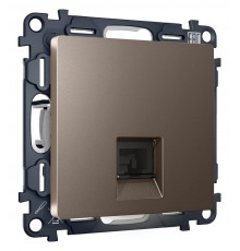 Розетка телефонная RJ-11 со штрокой, без рамки Ambrella Volt MA642030 Quant